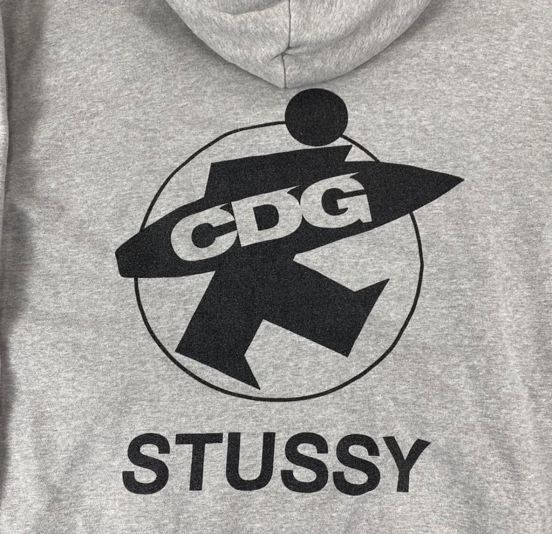 스투시 꼼데가르송 후드 그레이 상품이미지4