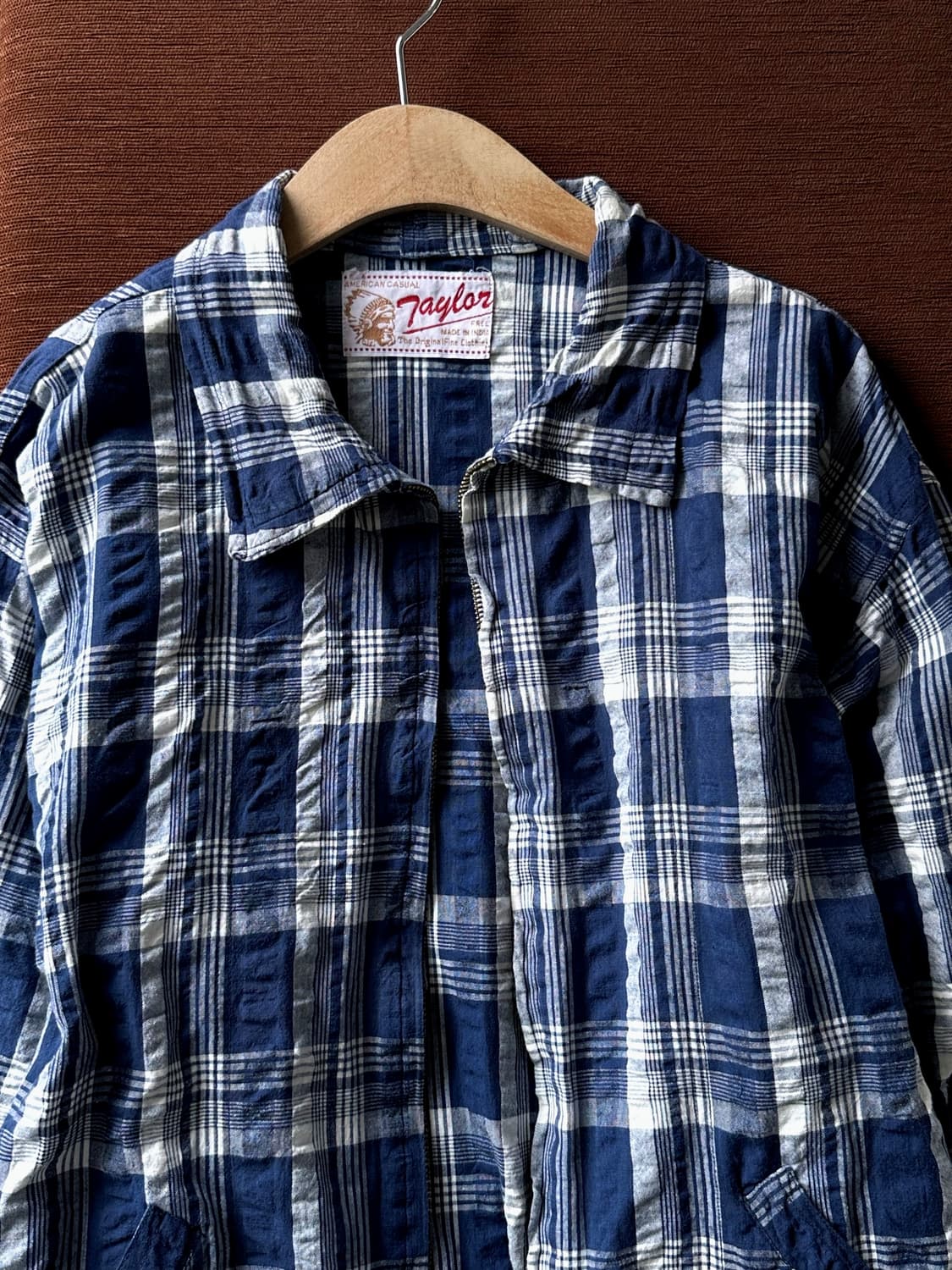 Cotton sucker wrinkled zip blouson 상품이미지2