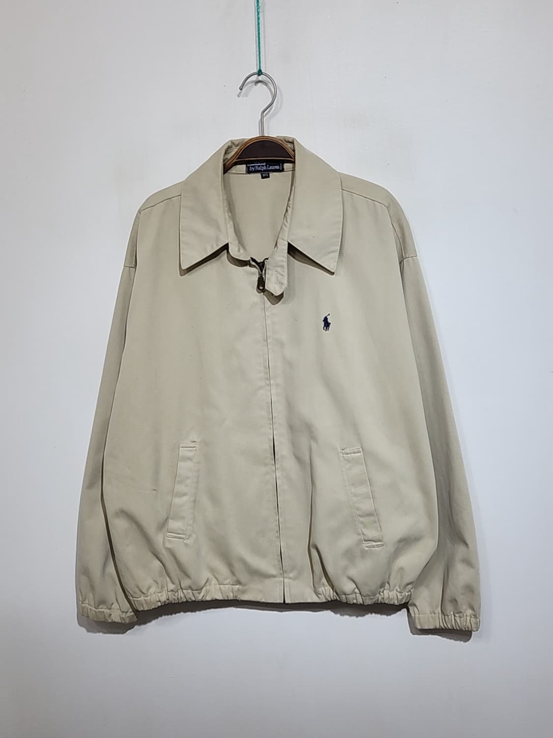 (105) 랄프로렌 폴로 블루종 점퍼 베이지 로고 자켓  상품이미지1