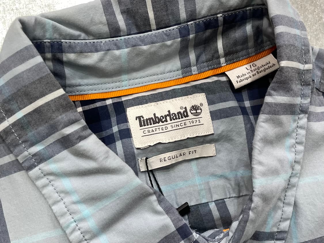 (L) Timberland 팀버랜드 체크 반팔 셔츠 레귤러핏  상품이미지9