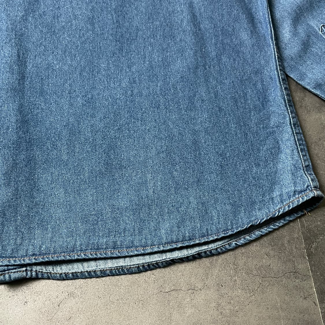 AMPLITUDE 빈티지 다운버튼 코튼 데님 셔츠 A00754 상품이미지8