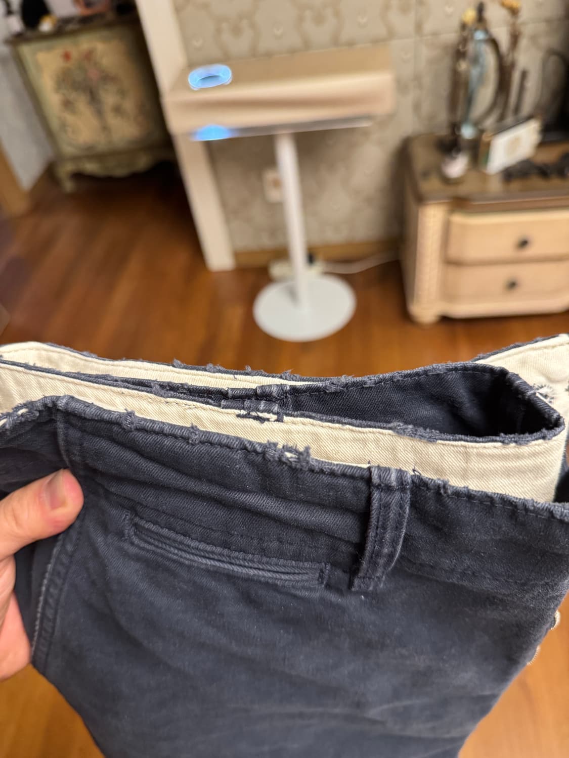 카키스 빈티지 치노 팬츠 네이비 상품이미지2