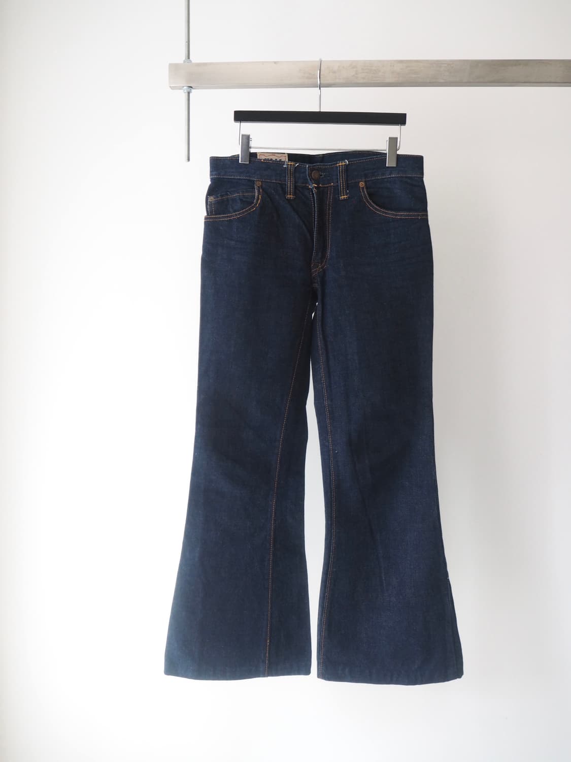 1970's Half bell bottom denim pants  상품이미지1