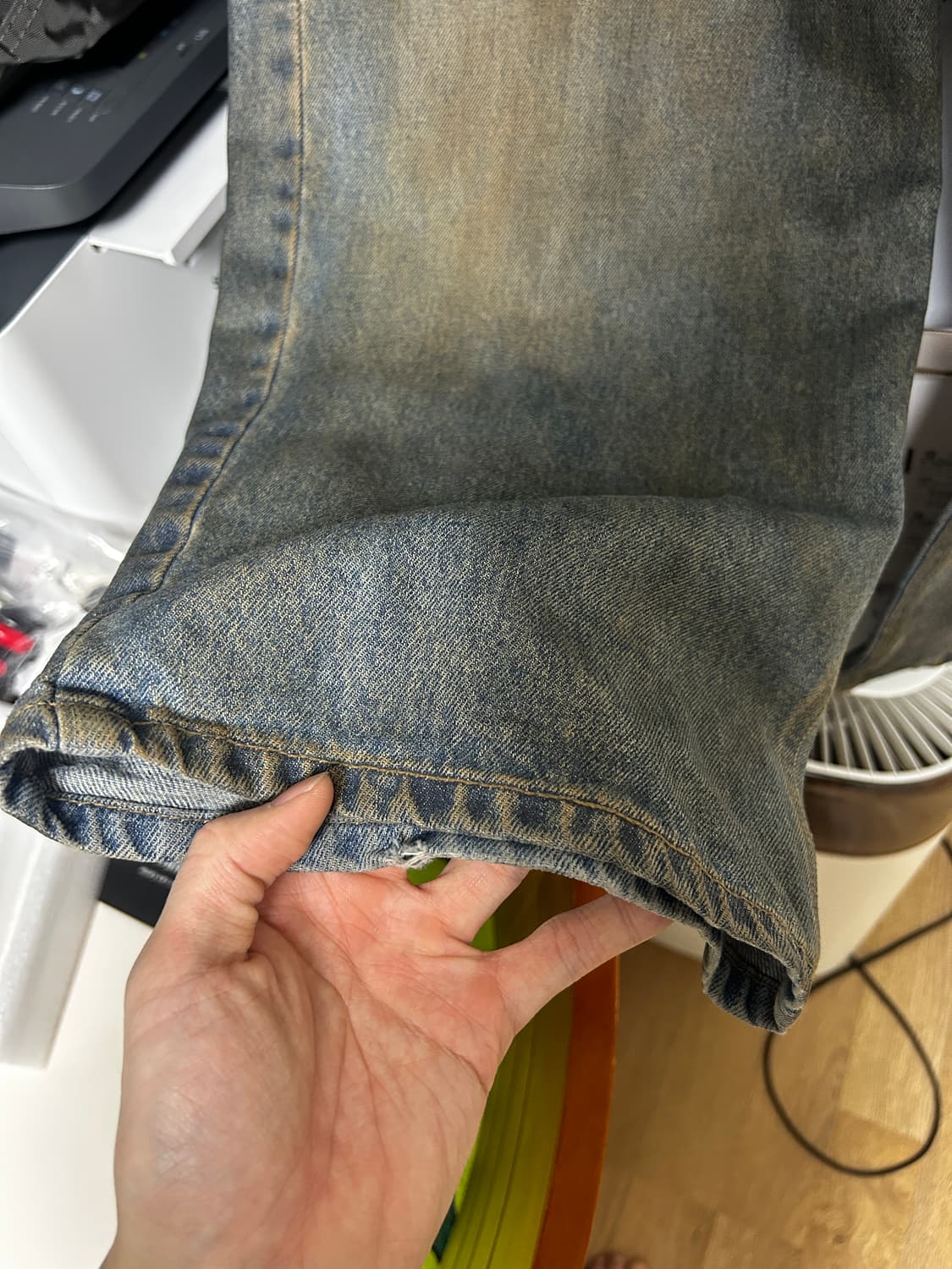 Project gr 코티드 백워드 데님 1사이즈 상품이미지5