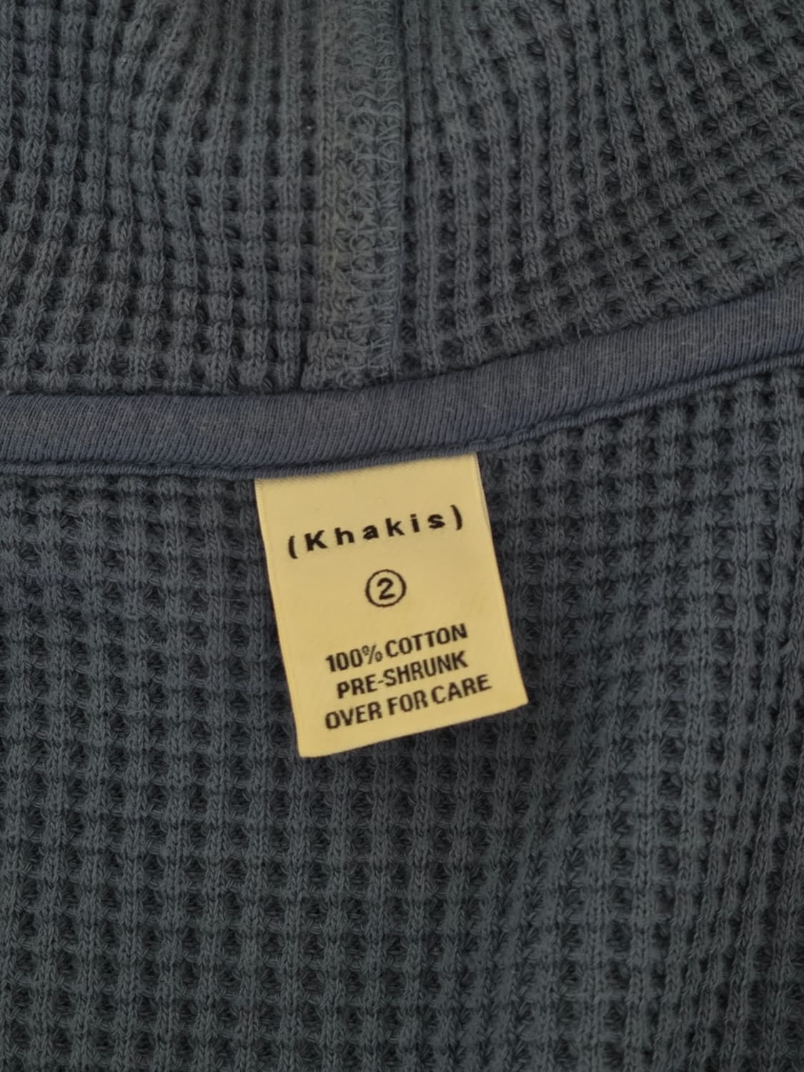 카키스 24S/S 와플 후드 집업 (FADED WAFFLE) 2사이즈 상품이미지3