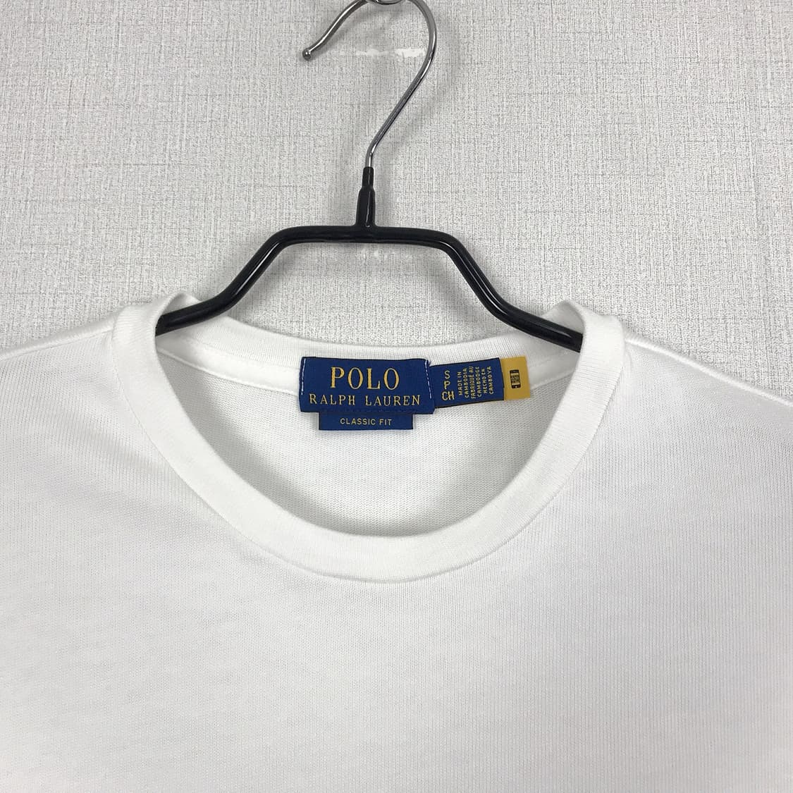 폴로 랄프로렌 POLO 반팔 티셔츠 흰색 남성S 상품이미지5