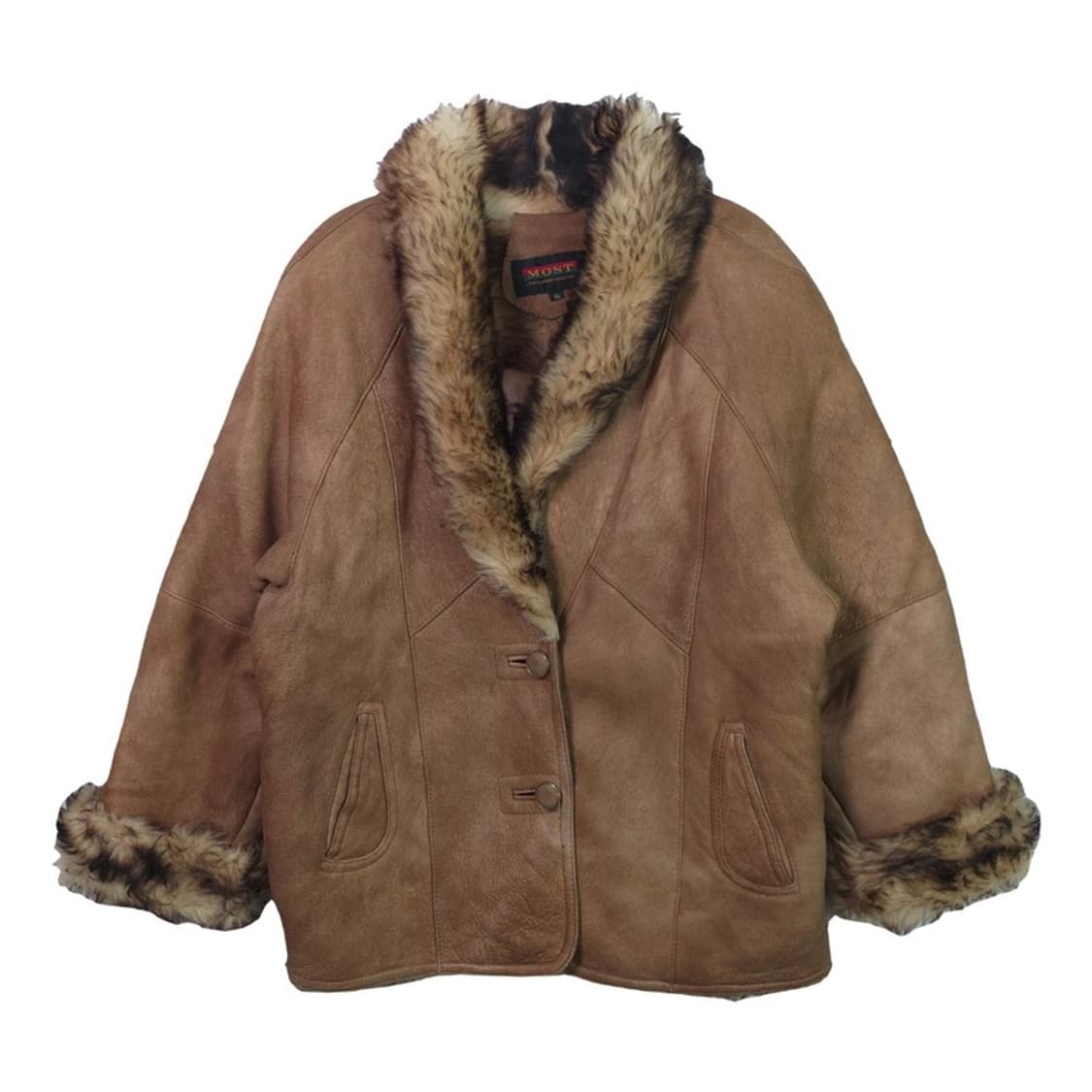 MOST 퍼카라 양모 무스탕코트 XL 상품이미지1