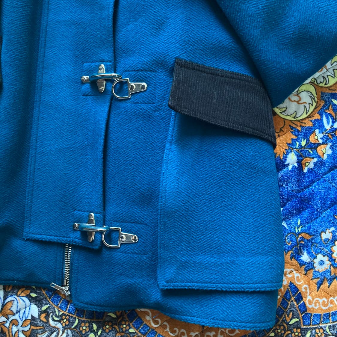 freckle 프레클 노이 어덜트 피셔맨 파이어맨 버클 디테일 코트 블루 상품이미지7