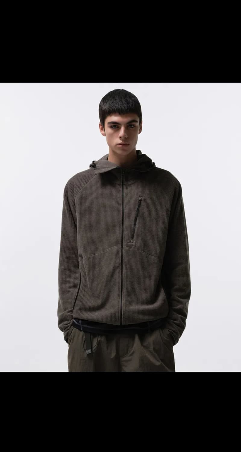 무신사 스탠다드 시티 레저 플리스 바라클라바 후디드 집업 머드그레이 L 상품이미지1