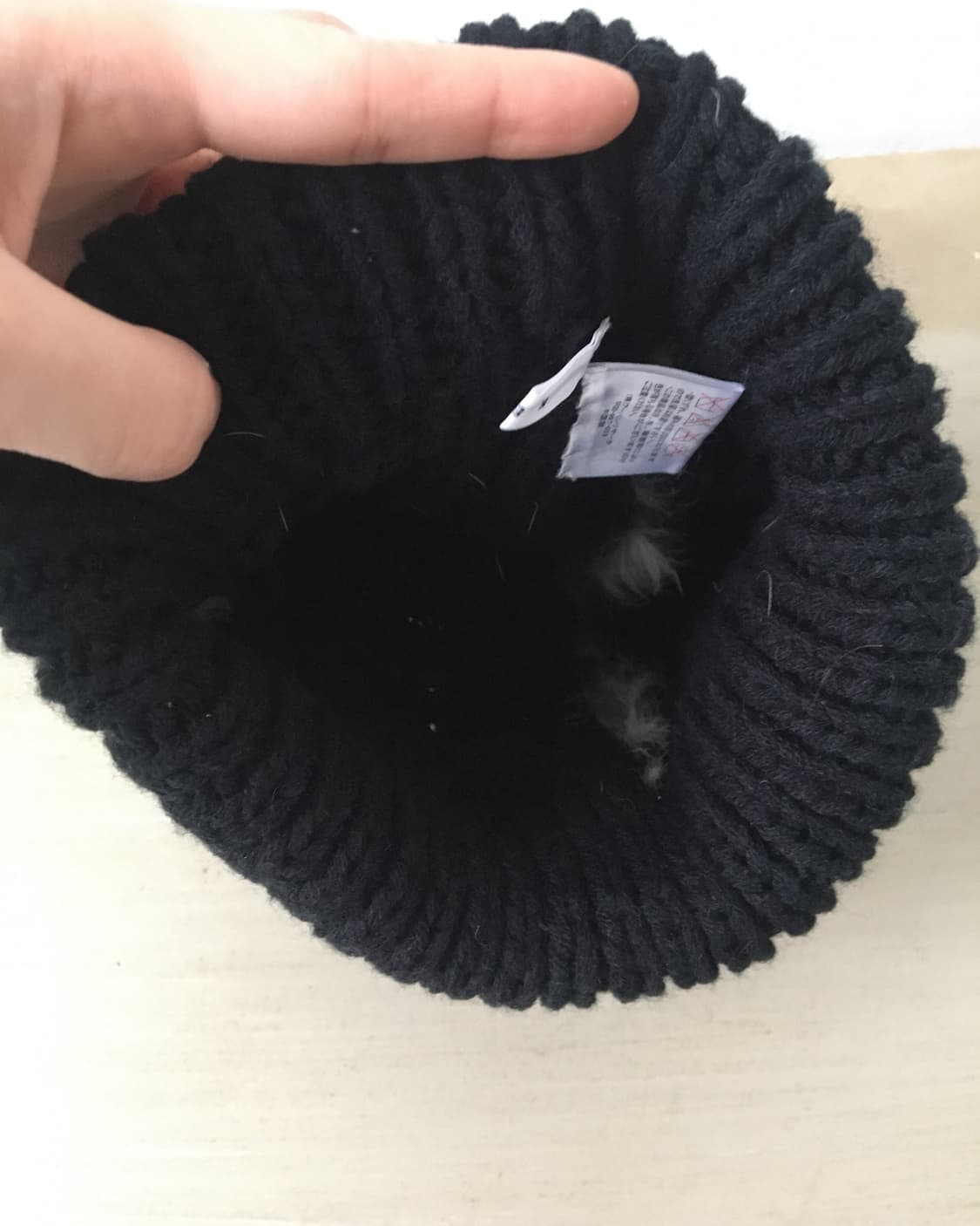  fur trimming pom knit beanie 상품이미지6