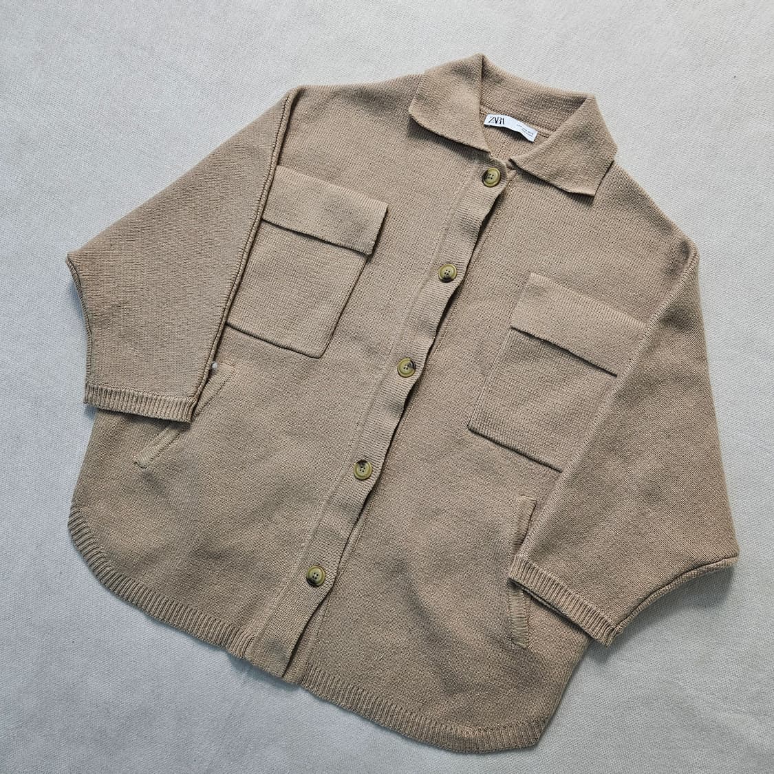 S 자라 스트럭처 니트 가디건  0326Y 상품이미지1