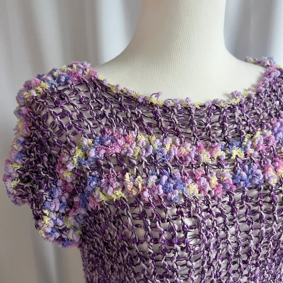 purple handmade knit 상품이미지3