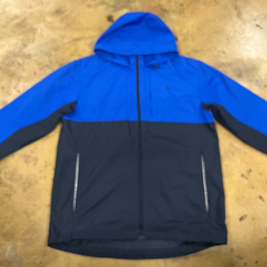 [정품/L] 나이키 블루 블랙 바람막이 후드집업 b17 상품이미지3