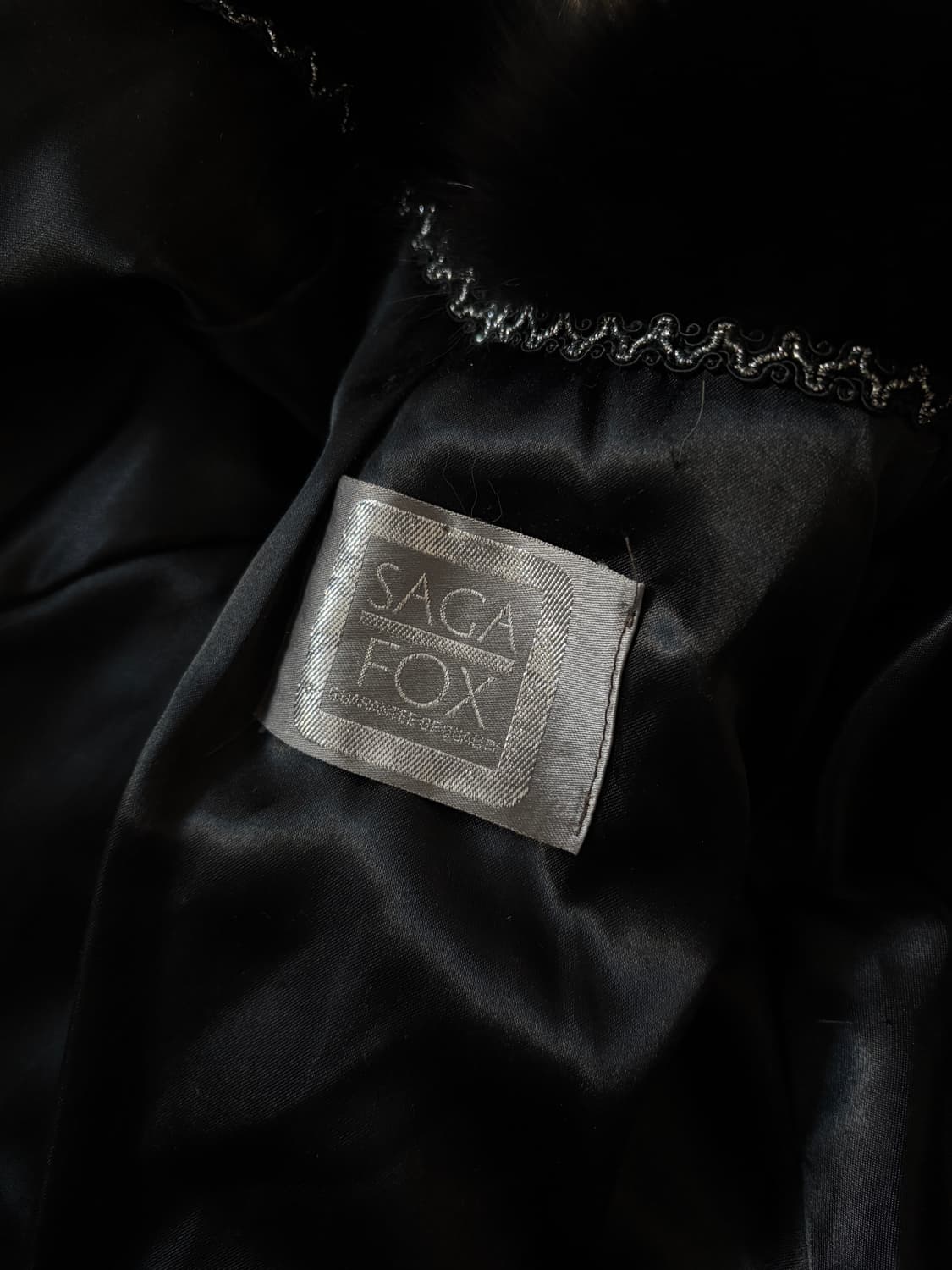 블랙 사가폭스 리얼퍼자켓 상품이미지5