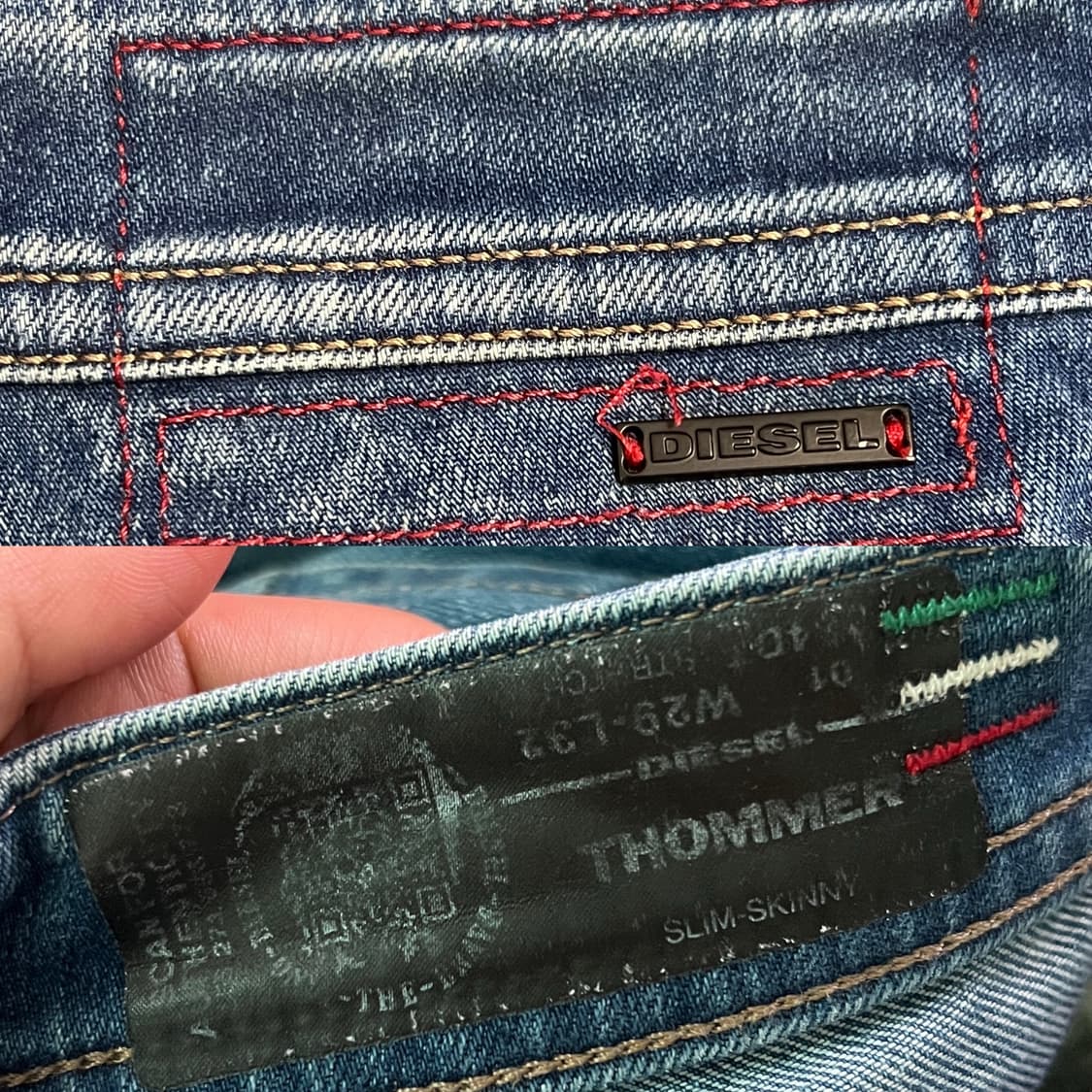 디젤 토머 워싱 데님 팬츠 SLIM-SKINNY 상품이미지8