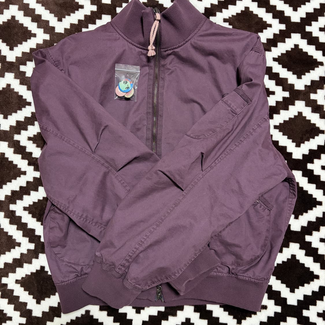 코이세이오 더스티 코튼 봄버 자켓 퍼플 1 상품이미지2