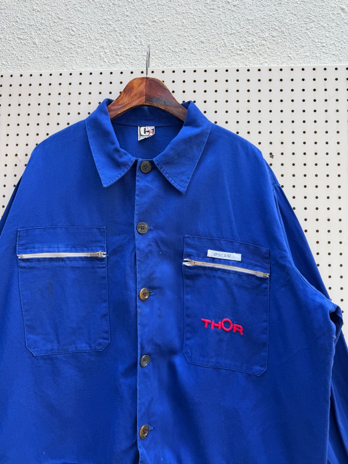 1980s SPANISH MECHANIC WORK 프렌치워크블루종봄버 상품이미지6