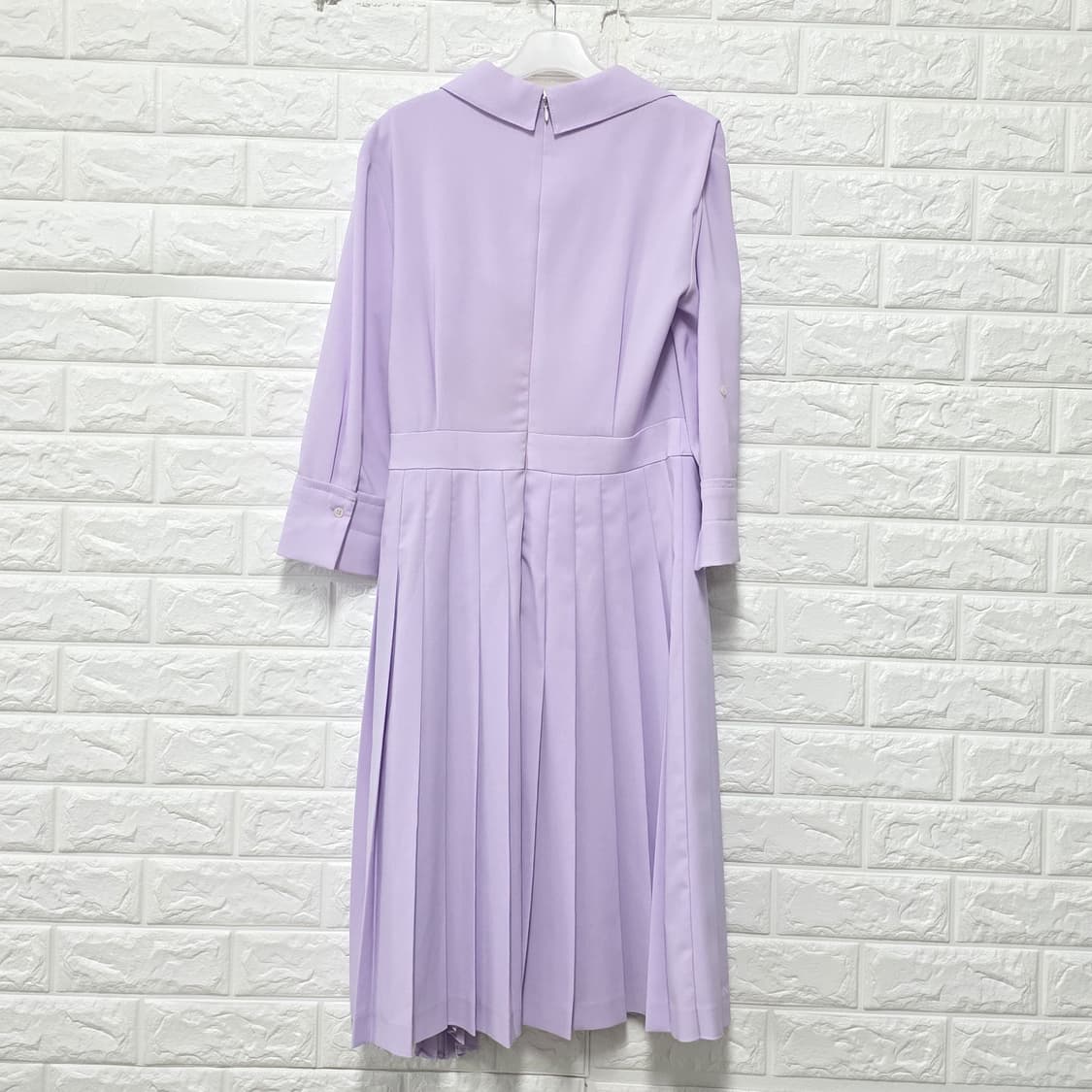 택포// 잇미샤 플리츠 롱 원피스 라벤더 M 상품이미지4