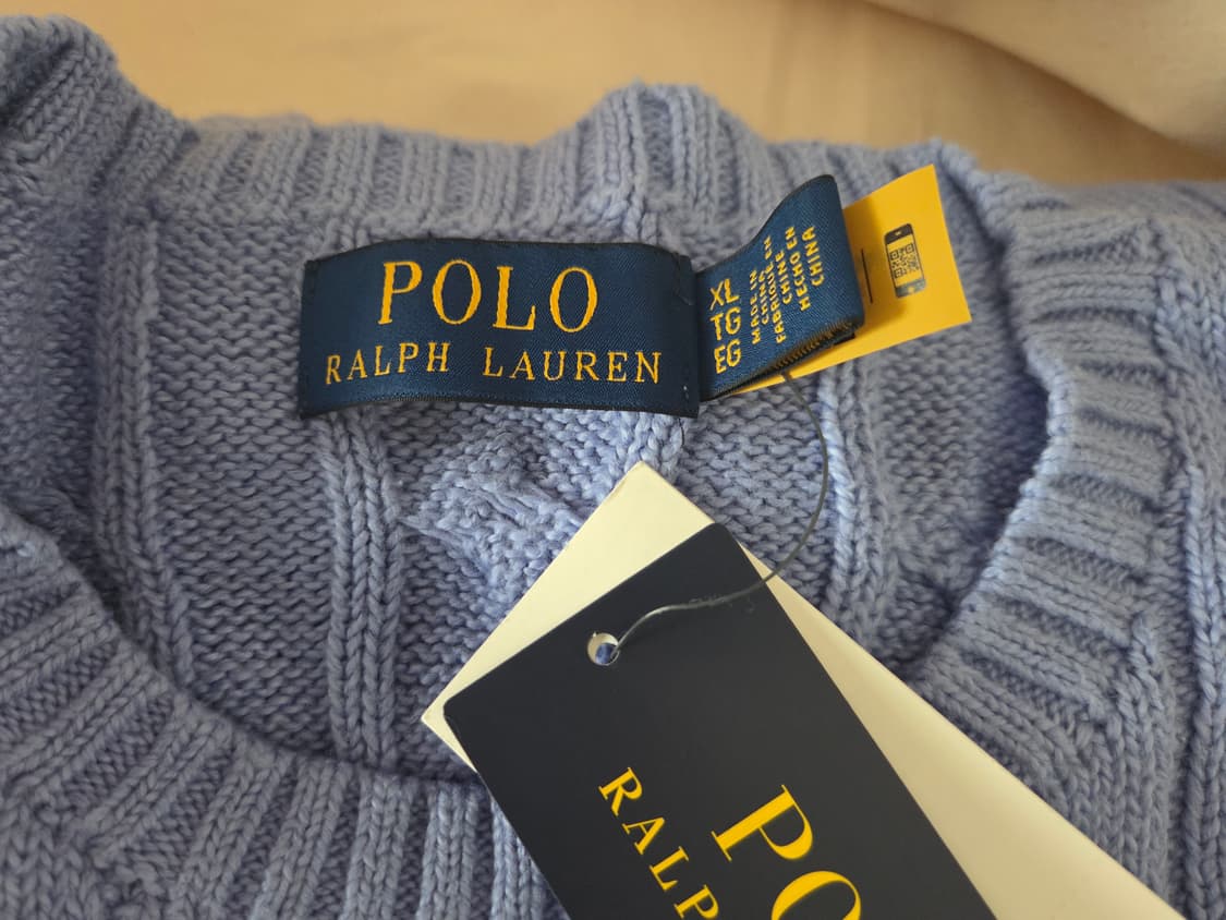 [새상품] 폴로 랄프로렌 케이블 니트 코튼 스웨터 남성 XL 상품이미지5