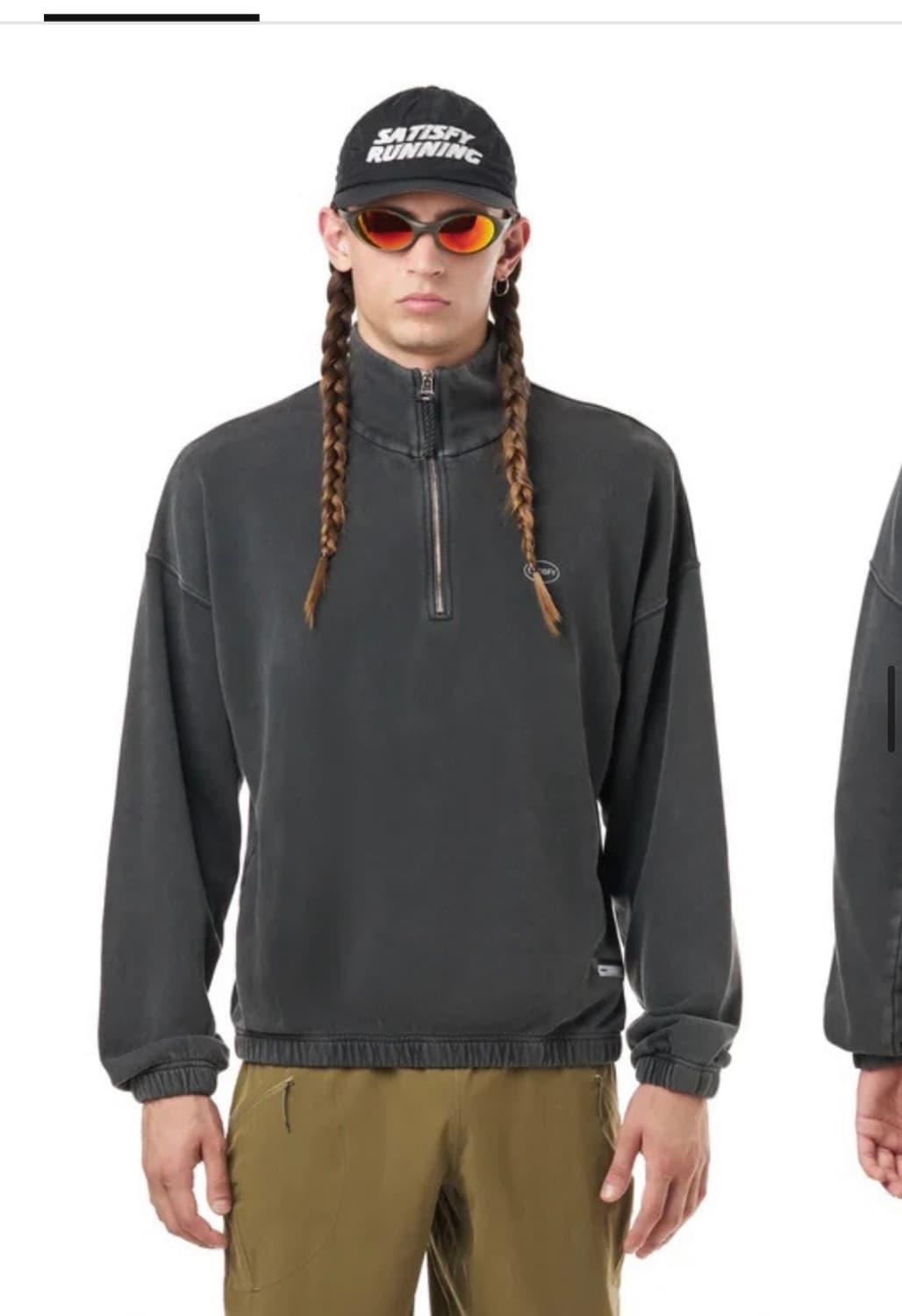 새티스파이 소프트쉘 하프집업 맨투맨 상품이미지1