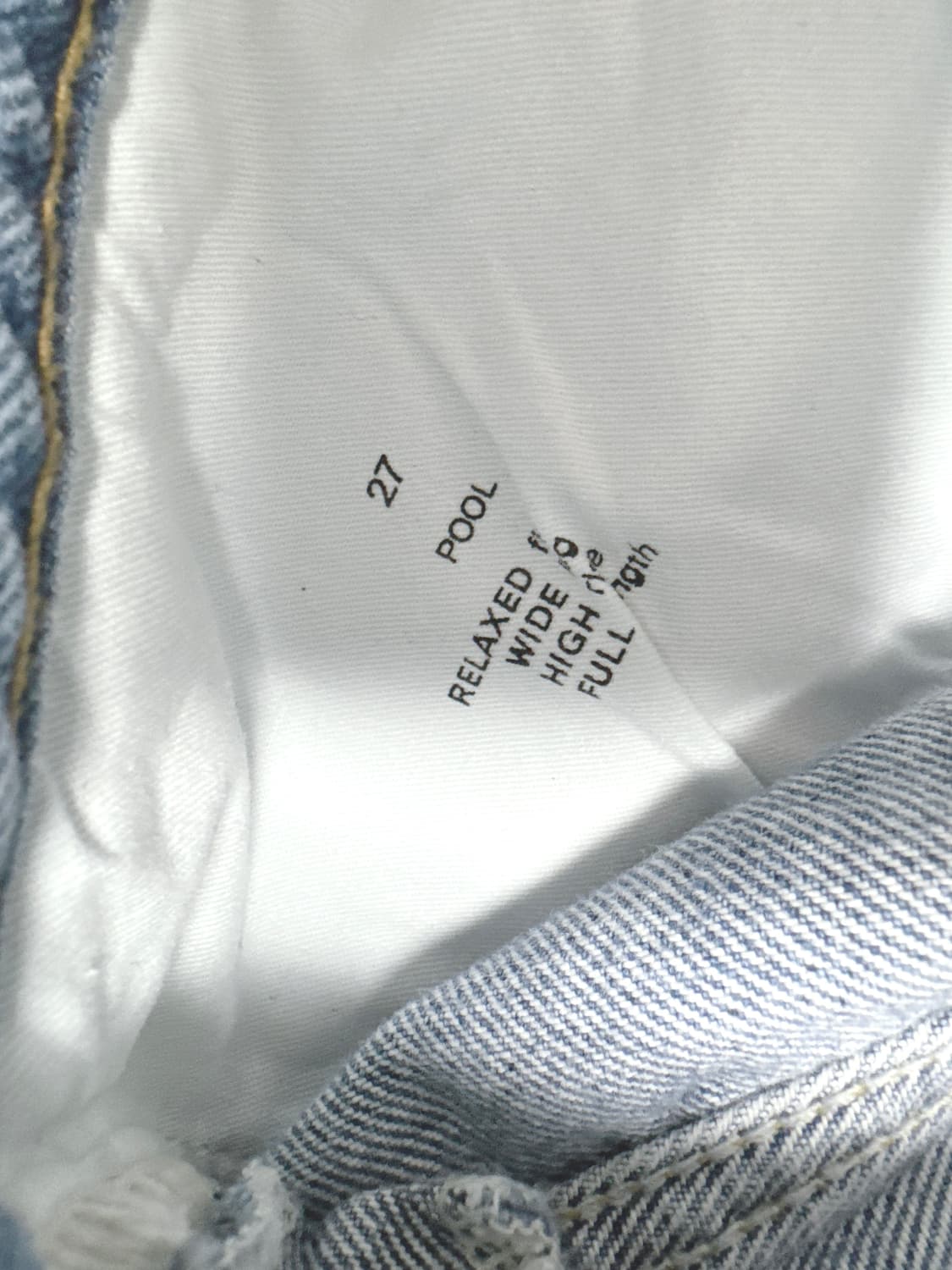 코스 풀 와이드 레그 진스 데님 팬츠 상품이미지7