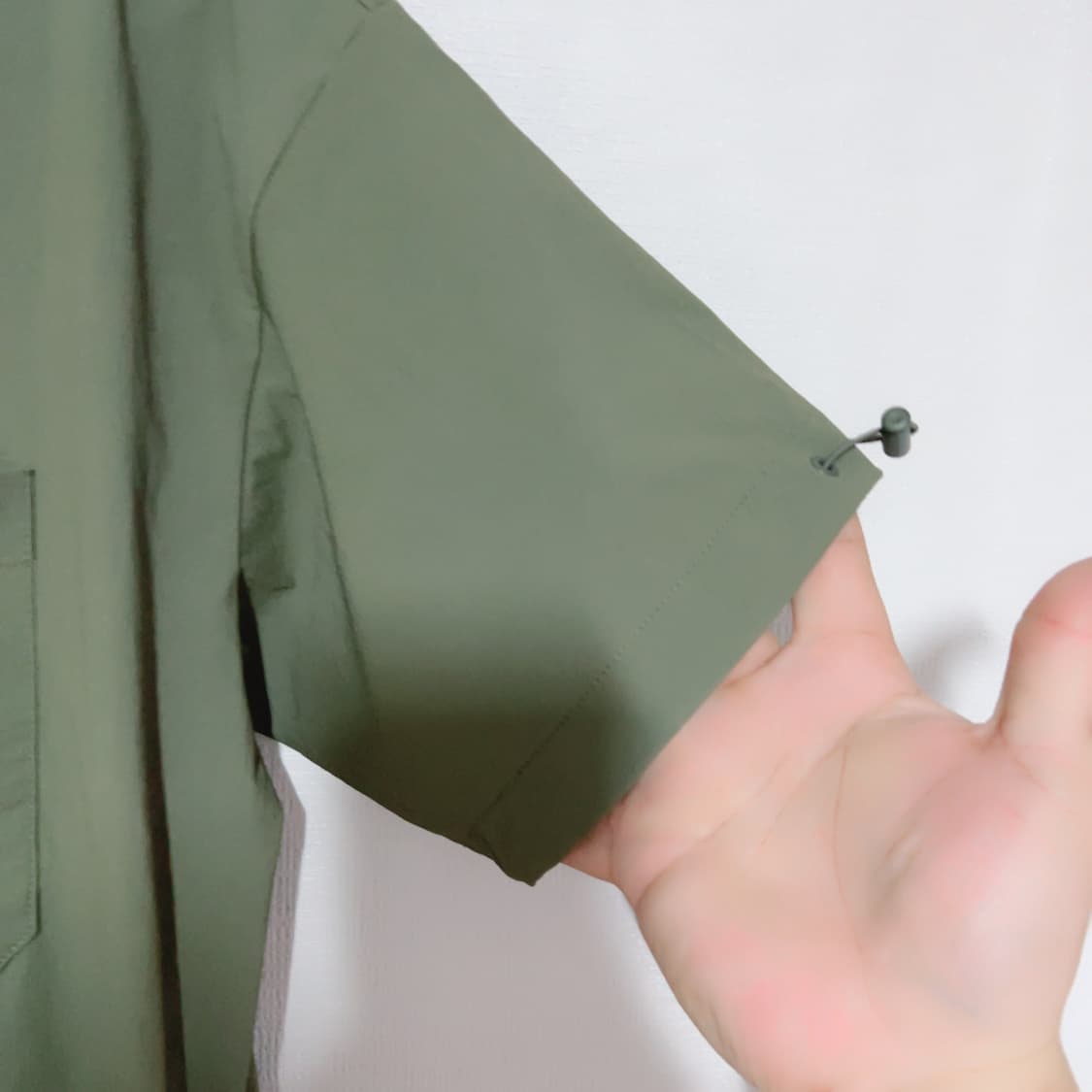 노스페이스 카키 포켓 나일론 반팔 원피스 상품이미지4