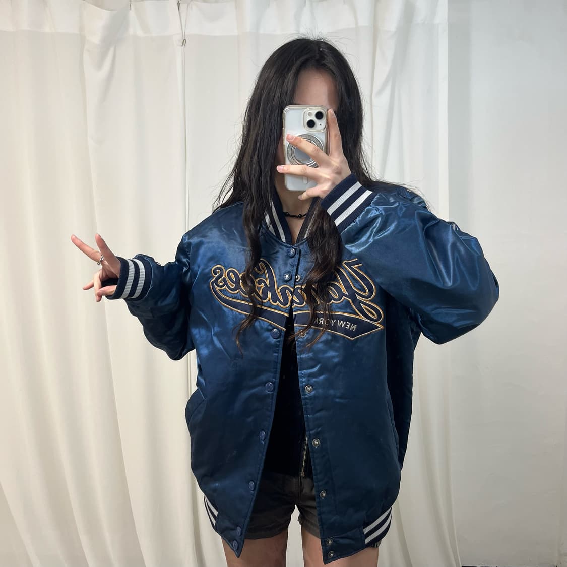 MLB Yankees 00s Blue Varsity Jacket 상품이미지2