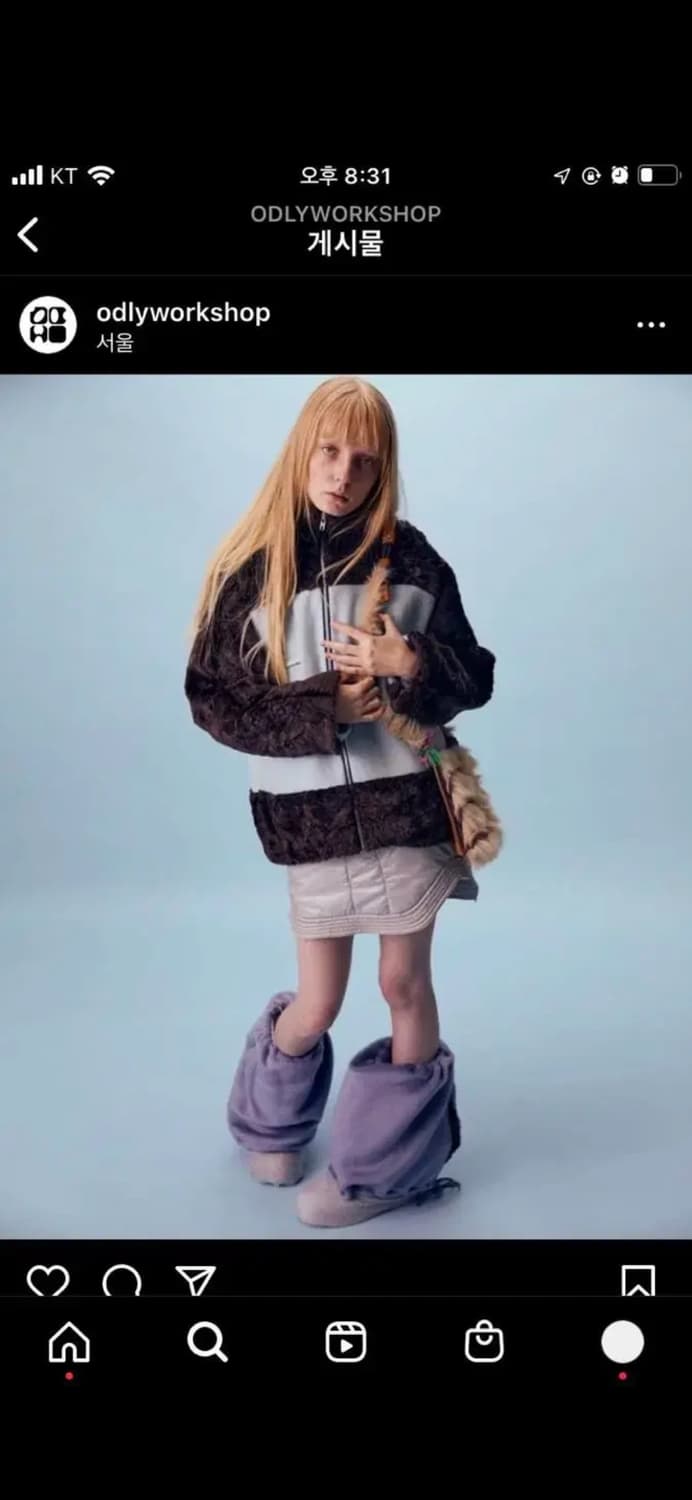 오들리워크샵 퍼자켓 상품이미지1