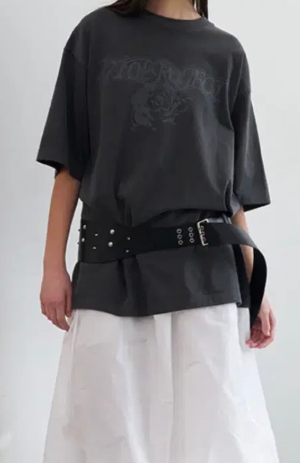 lcdc tm 와이드 스터드 레더 벨트 상품이미지3