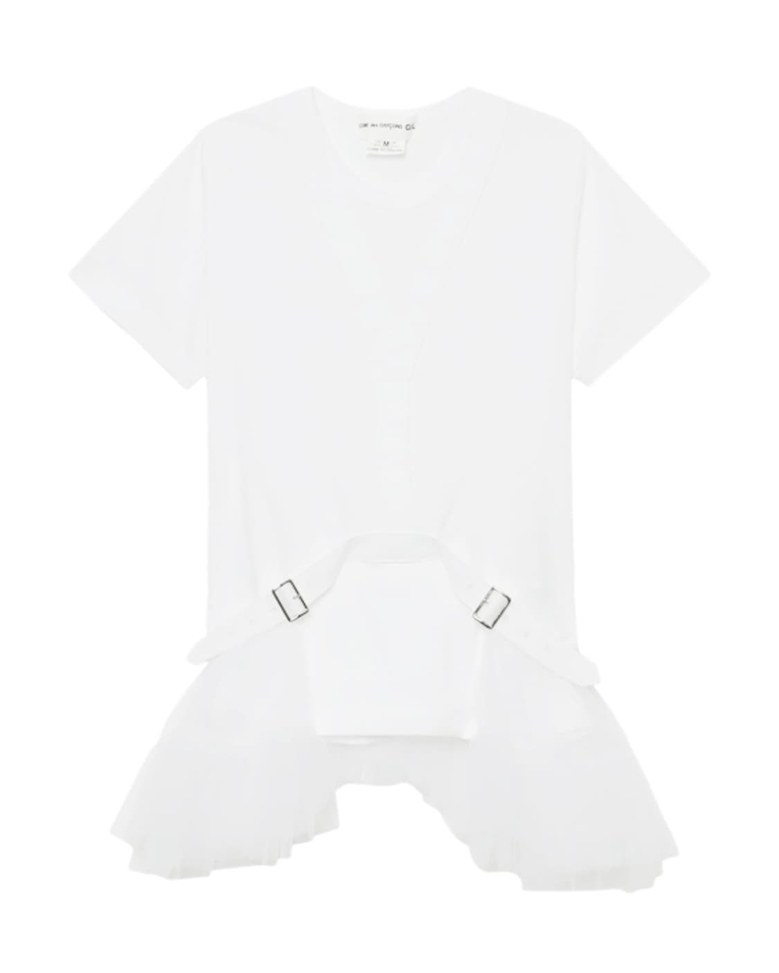 새상품 꼼데가르송 걸 벨티드 러플 숏슬리브  L 상품이미지2