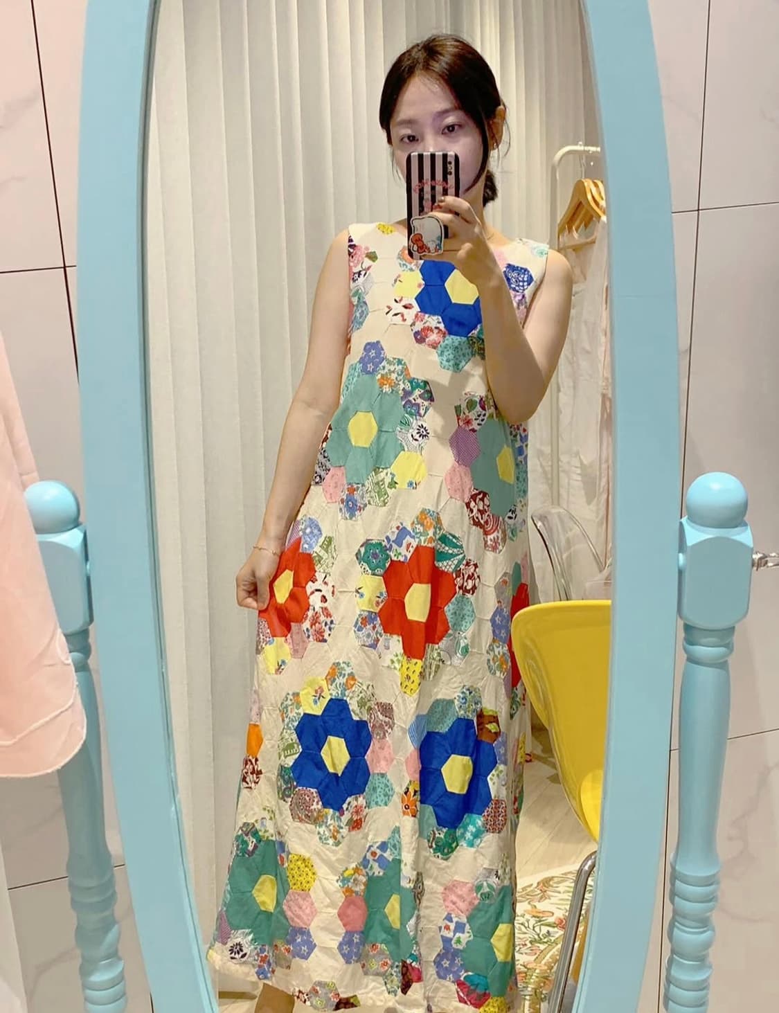 빈티지 퀼트 점프수트 상품이미지5