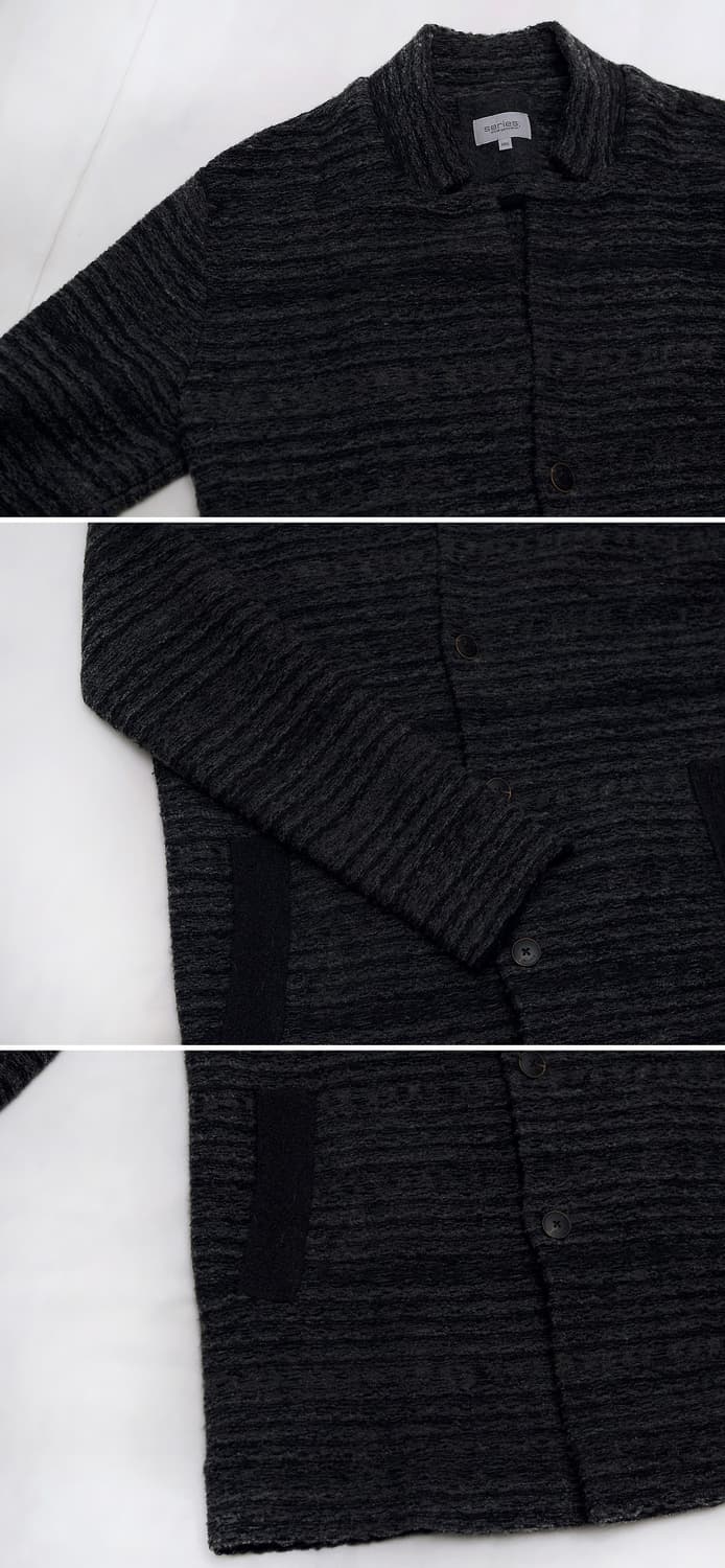 시리즈 (series) 부클 트위드 니트 가디건 롱자켓 (100-105) 상품이미지7