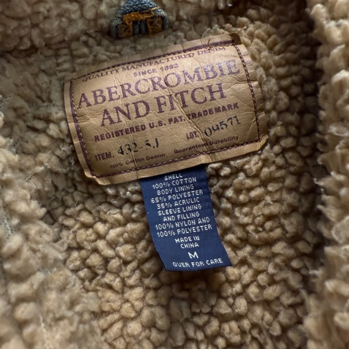 95-100 아베크롬비 쉐르파 데님자켓  상품이미지4