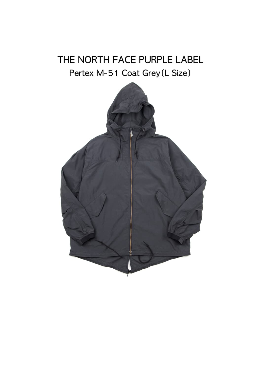 Thenorthface purplelabel 퍼텍스 M-51 코트 그레이 상품이미지1