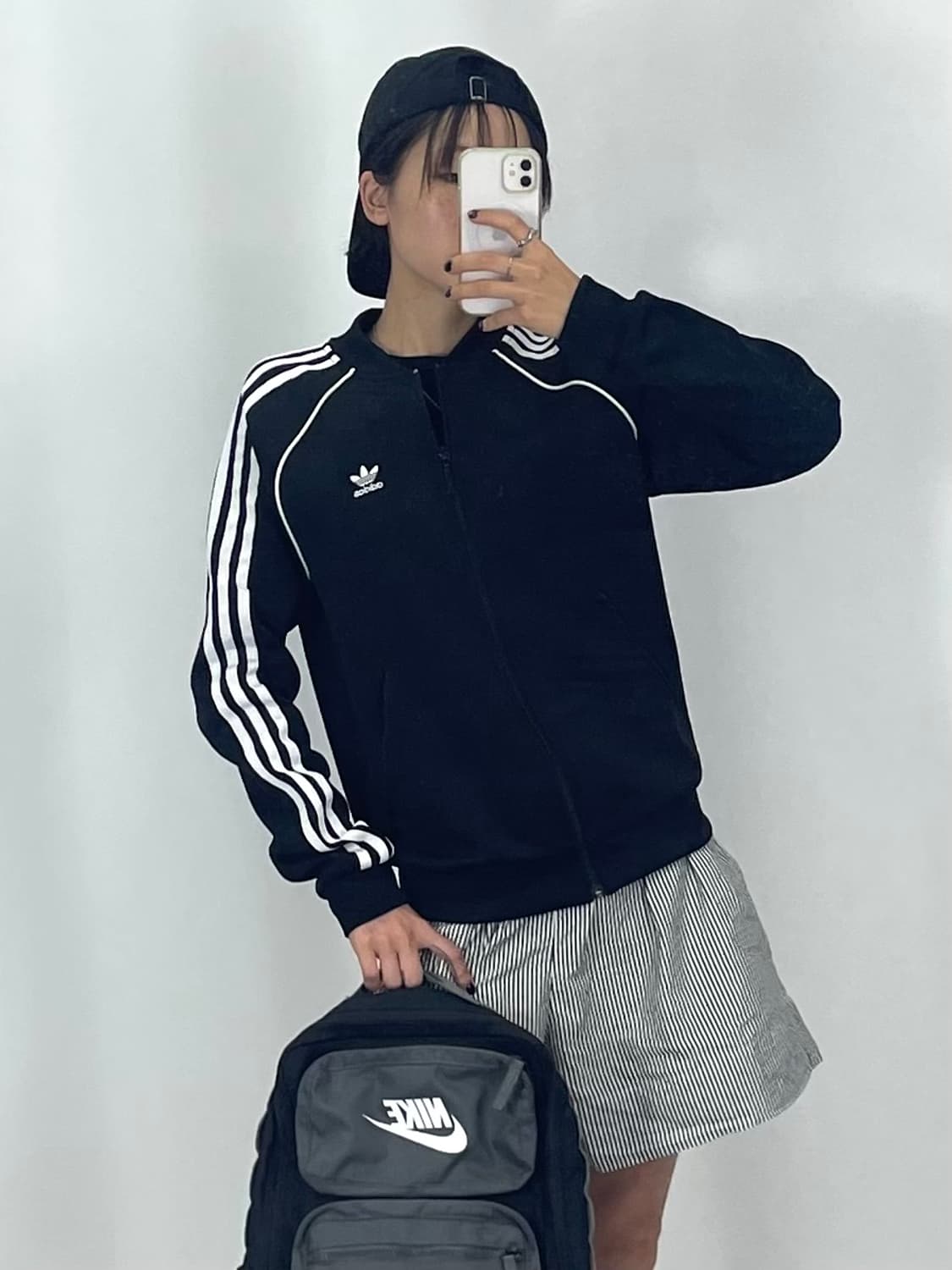 [L]아디다스 여성 블랙 블루종 집업 져지 상품이미지1