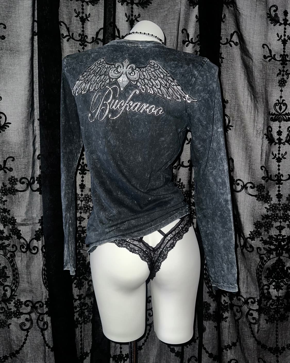 Charcoal y2k long sleeve 상품이미지3