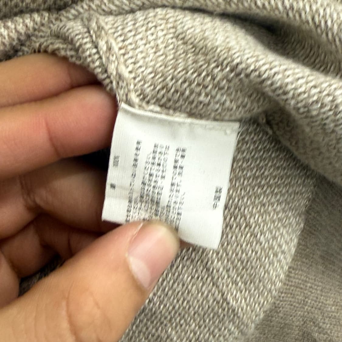 브룩스브라더스 브이넥 브라운 수피마 코튼 니트 S 상품이미지3