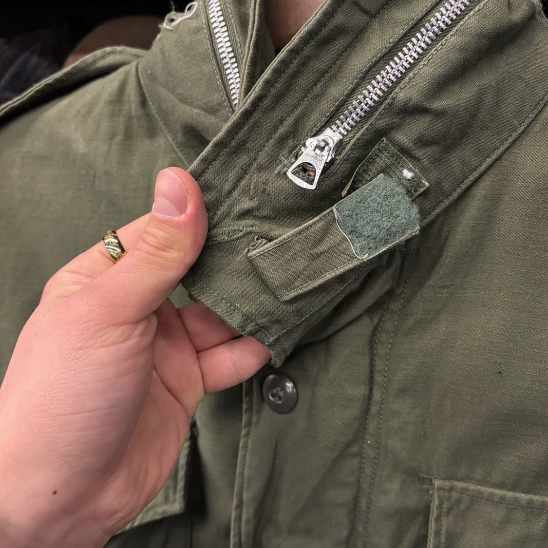 70s 오리지날 미군 M-65 필드자켓 사파리 퍼티그 자켓 N482 상품이미지6
