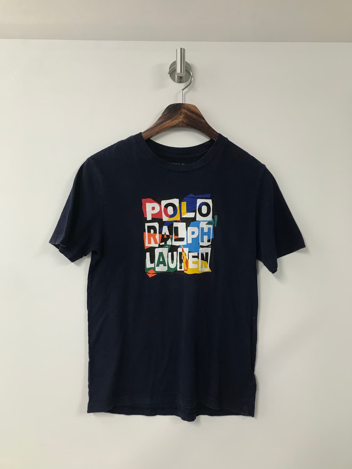 폴로 랄프로렌 박스로고 네이비 반팔 티셔츠 상품이미지2