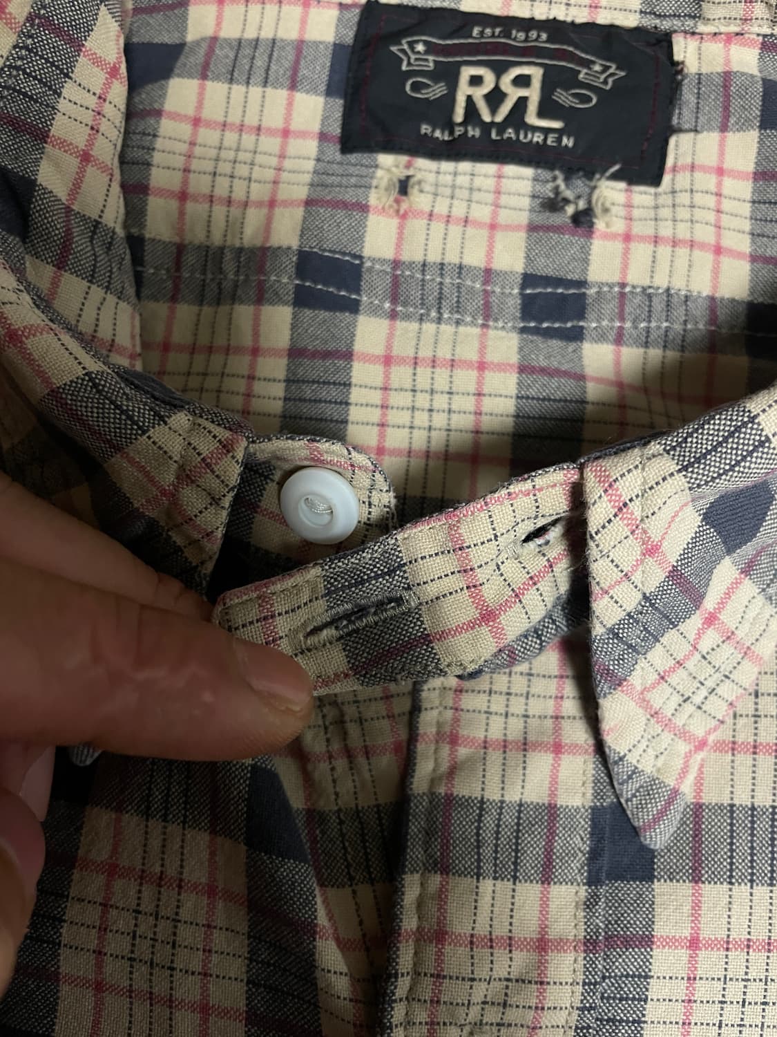RRL 더블알엘 코튼 체크 셔츠 상품이미지4