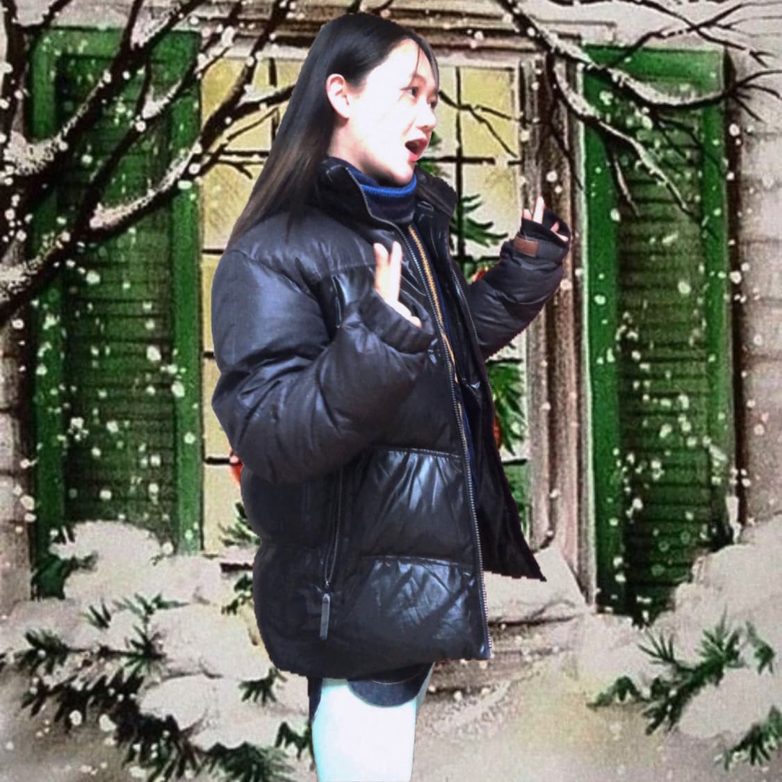 Vintage 💿 adidas black paddin 상품이미지2