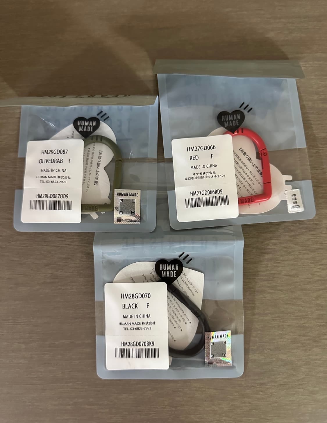 휴먼메이드 하트 카라비너 레드 상품이미지2