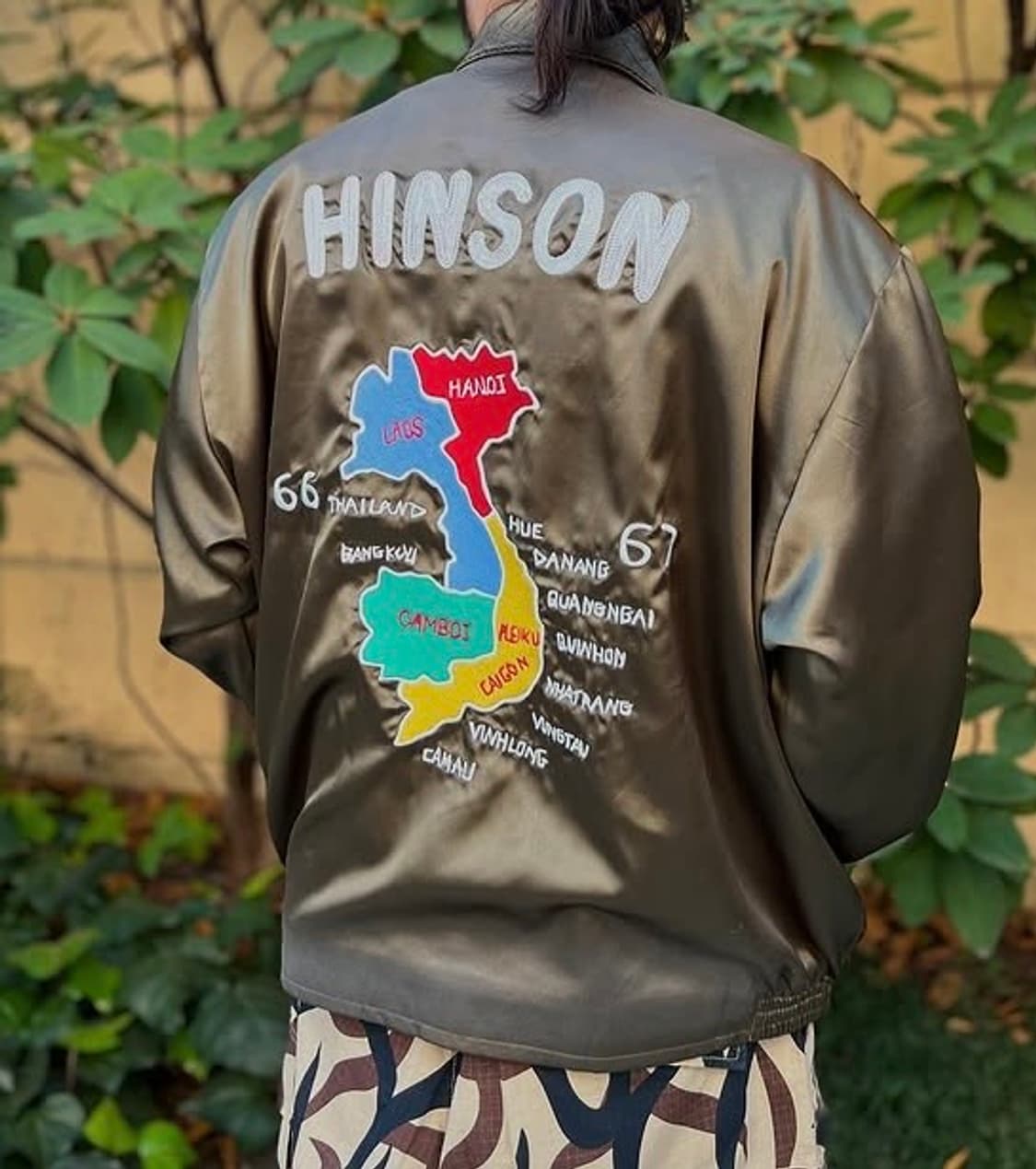 Hinson 자수 코치자켓 M사이즈 상품이미지4