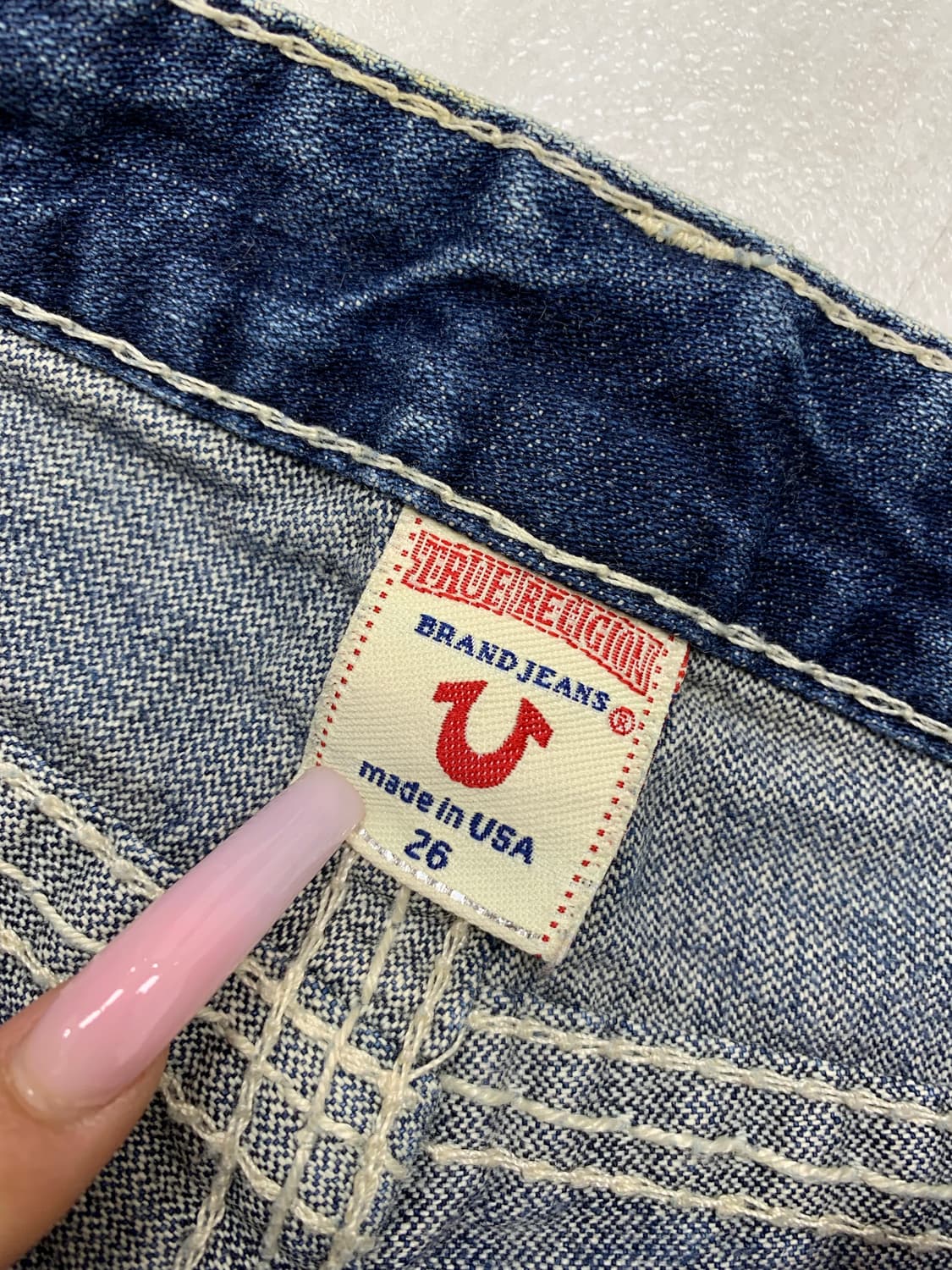 트루릴리전 스티치 디테일 부츠컷 데님 팬츠 #654 상품이미지4