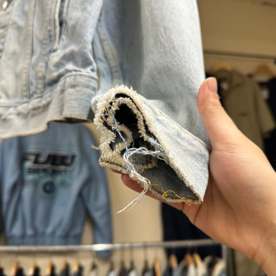 80s USA 리바이스 70505 데님 트러커 상품이미지4