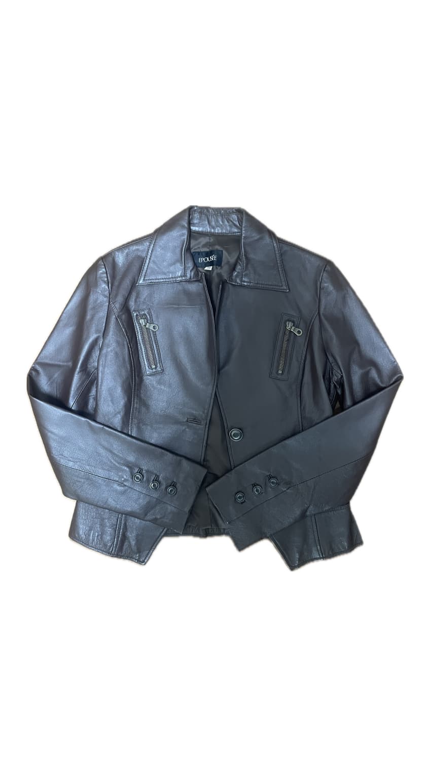 빈티지 브라운 가죽 자켓 상품이미지4