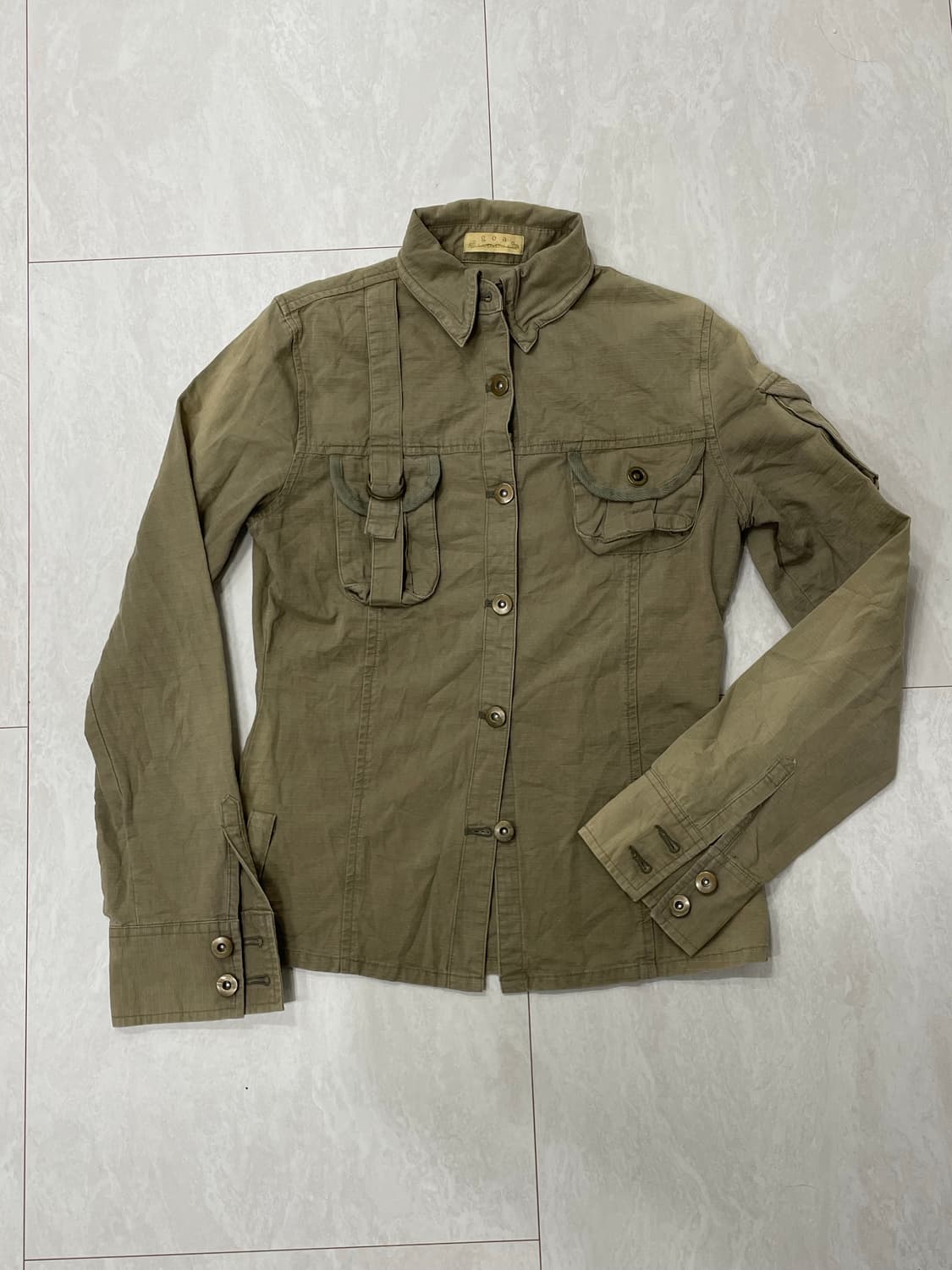 goa 고아 밀리터리 유틸리티 워싱 셔츠 (Y2K) 상품이미지1