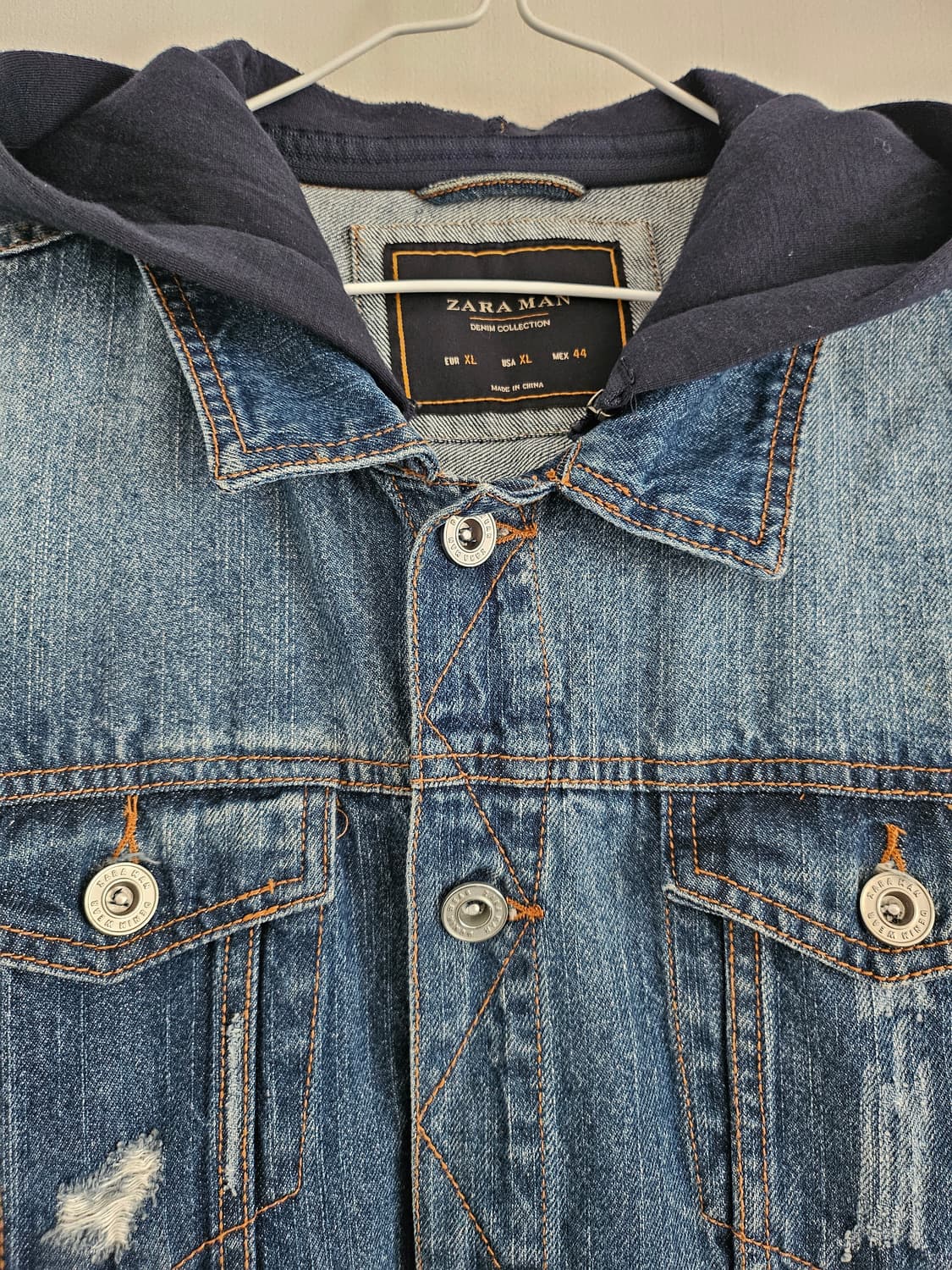 자라 맨 데님컬렉션 데님후드자켓
 상품이미지5