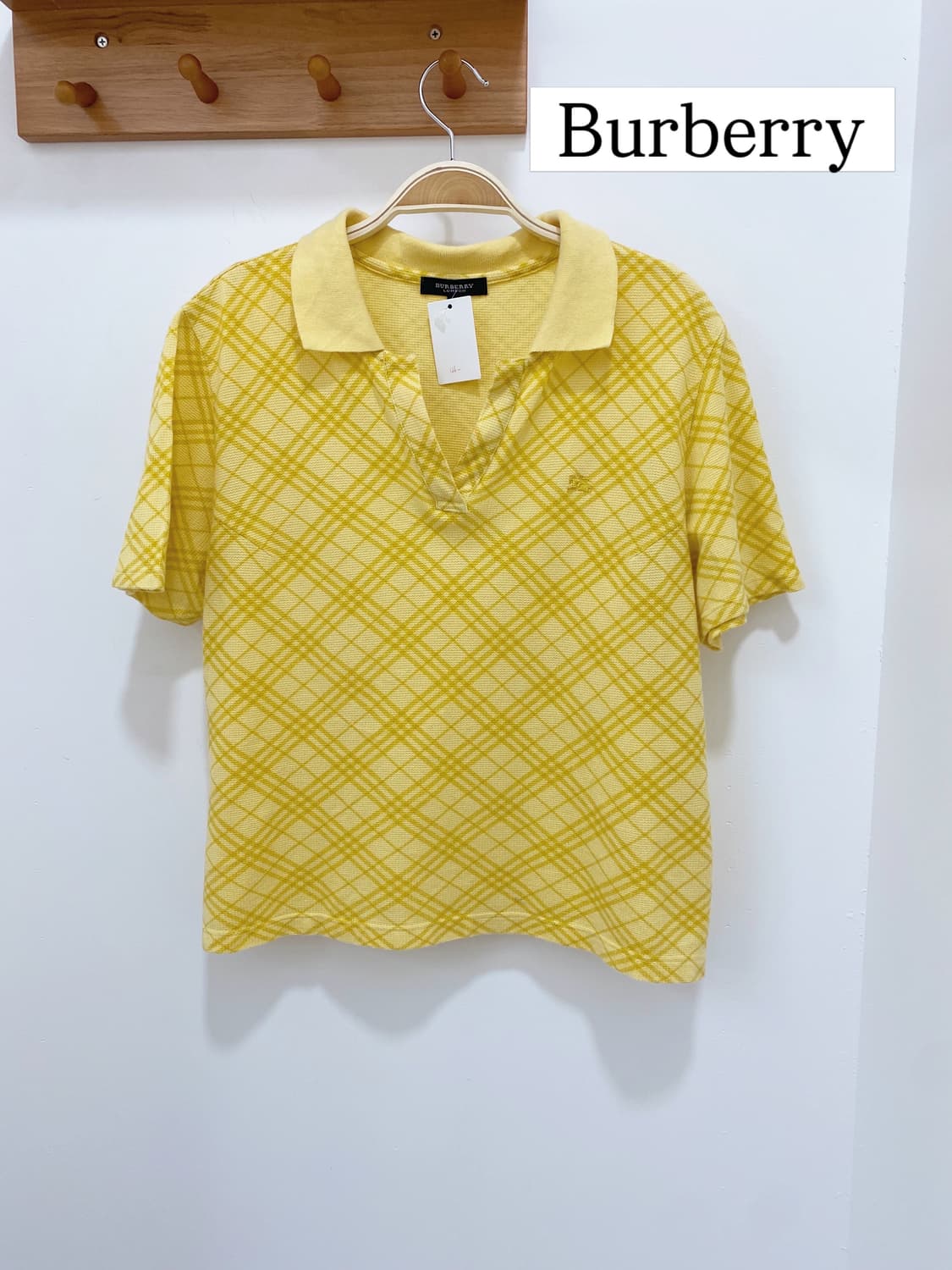 Burberry 버터 옐로우 체크 PK 상품이미지1