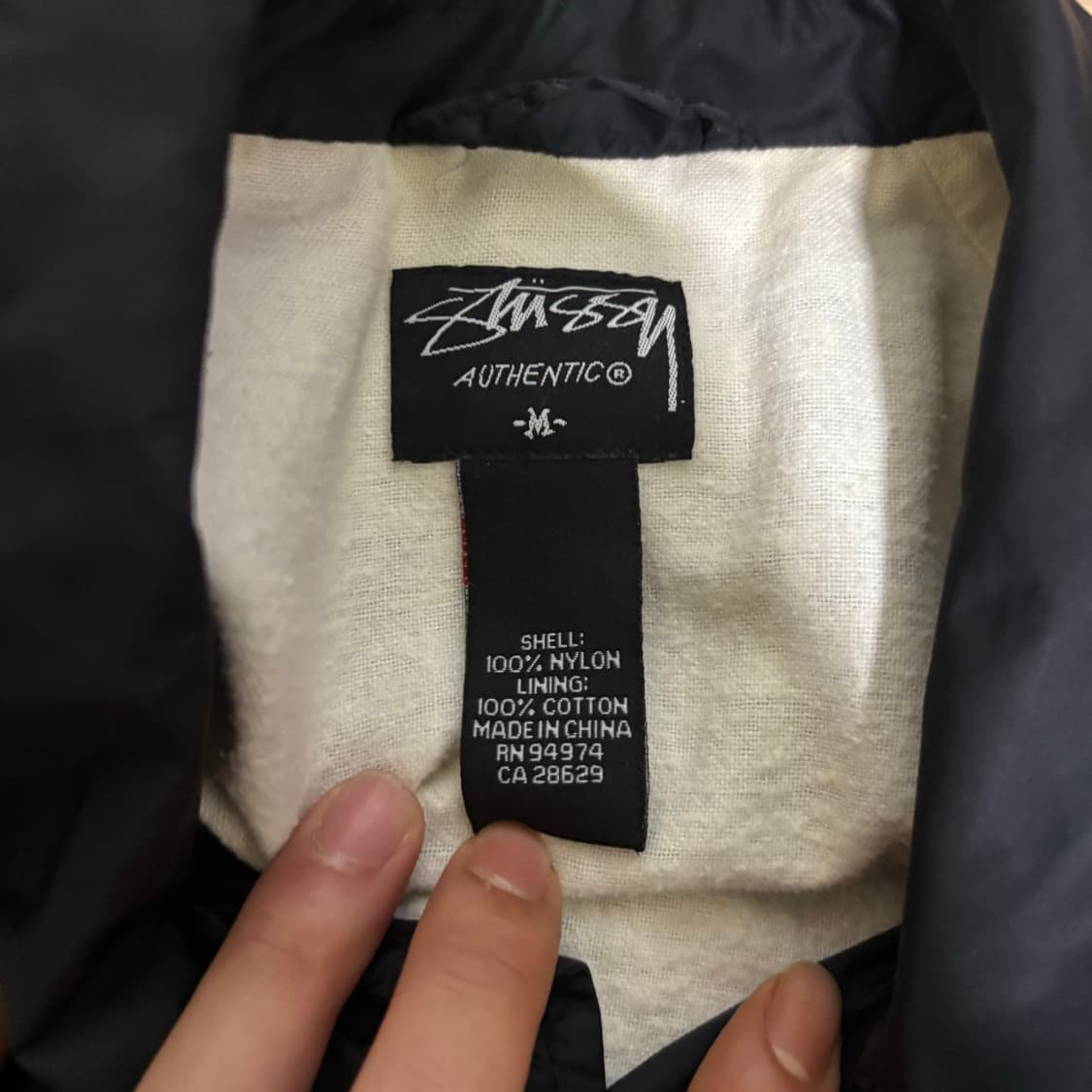 스투시(Stussy) 인터내셔널 올드스쿨 코치 자켓 (블랙) 상품이미지4